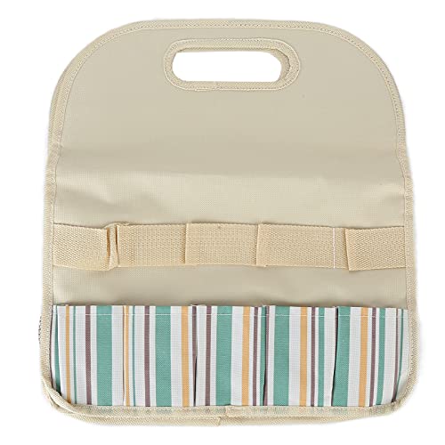 Werkzeugtasche, großes Fassungsvermögen, Farbabstimmung, tragbar, für Garten/Haushalt/Holzbearbeitung, Werkzeugaufbewahrung (Khaki) von NinGYiYan