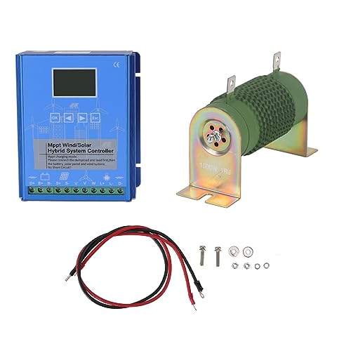 Wind Solar Hybrid Controller Boost LCD-Bildschirm MPPT-Lademodus für Rastersysteme Blau ABS GPI-48220 24V 48V (GPI-48220) von NinGYiYan