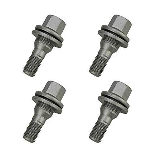 NinWelly jfqm 540567 9817024580 4 Stück 17 mm HEX Radmuttern Schrauben passend for Peugeot 206 207 307 308 406 407 607 passend for Partner passend for Citroen C2 C3 C4 C5 C6 von NinWelly
