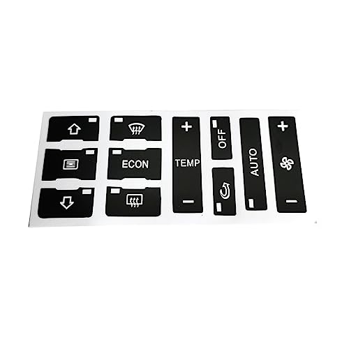 NinWelly jfqm Fit for Audi A2 A3 A8L A/C Taste Reparatur Kit Fix Verblasst Auto Aufkleber Auto Klimaanlage Control Schalter Taste Reparatur Aufkleber Neue von NinWelly