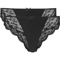 Nina Von C. String ""Silver Edition"", (2er Pack), mit floralen Spitzeneinsätzen von Nina von C.