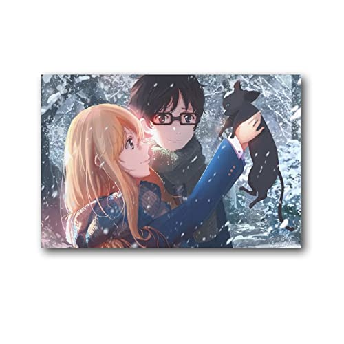 Anime-Poster, Geschenk für Freunde, Kinder, Geschenk, 17 Kunstwerke, Leinwand, Poster, Wandkunstdrucke, Zuhause, moderne Dekoration, 40 x 60 cm von Ninainai