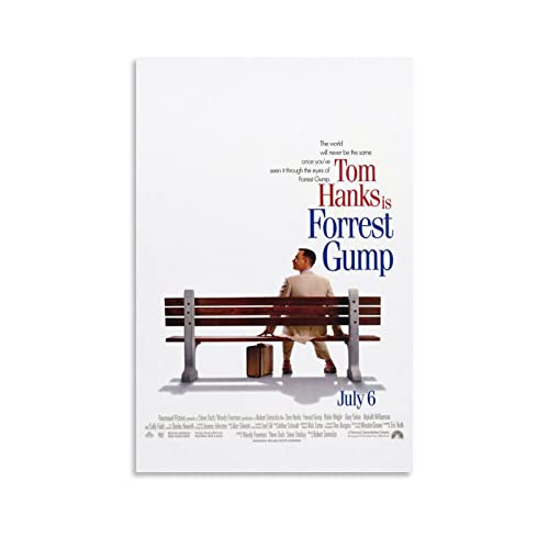 Filmposter "Forrest Gump Thomas Jeffrey Hanks", 2 Bilderdruck, Leinwand, Poster, Wandfarbe, Kunst, Poster, Dekoration, moderne Heimkunstwerke, 30 x 45 cm von Ninainai
