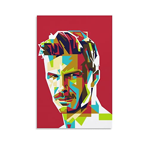 Fußball-Legends, David Beckham, WPAP-Kunst, Leinwand, Wandkunst, Poster, dekorativ, modern, Heimdruck, Bild, Kunstwerke, Poster, 60 x 90 cm von Ninainai