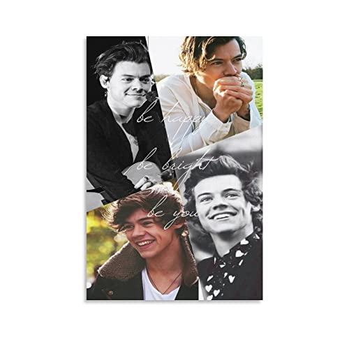 Ninainai Harry Edward Styles Team 1D Berühmter Sänger 3 Leinwand-Wandkunst-Poster, dekorativ, moderner Druck, Bild, Kunstwerke, Poster, 50 x 75 cm von Ninainai