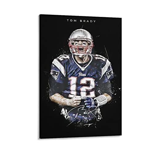 Ninainai Tom Brady Sportposter mit Aufschrift "New England Patrioten", Tom Brady Sportposter, 8 Stück, 20 x 30 cm von Ninainai