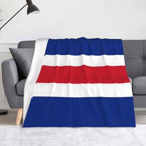 Ninainaid Bedruckte Decke mit Flagge von Costa Rica, weich und leicht, plüschig und flauschig, luxuriös und bequem, Herbstdecke, Heimdekorationsgeschenk. von Ninainaid