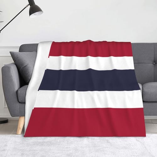 Ninainaid Bedruckte Decke mit Thailand-Flagge, weich und leicht, plüschig und flauschig, luxuriös und bequem, Herbstdecke, Heimdekorationsgeschenk. von Ninainaid