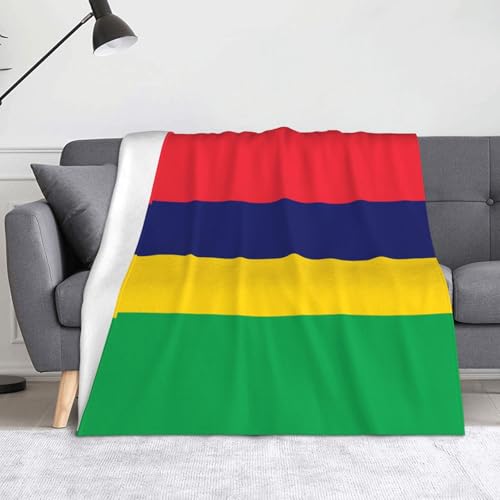 Ninainaid Bedruckte Decke mit der Flagge von Mauritius, weich und leicht, plüschig und flauschig, luxuriös und bequem, Herbstdecke, Heimdekorationsgeschenk. Ninainaid Bedruckte Decke mit der Flagge von Mauritius, weich und leicht, plüschig und flauschig, luxuriös und bequem, Herbstdecke, Heimdekorationsgeschenk. von Ninainaid