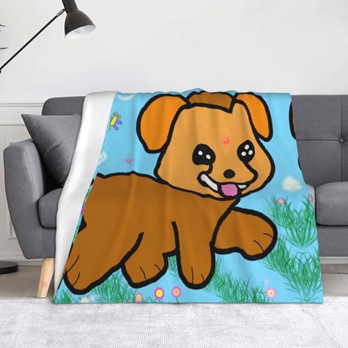 Ninainaid Decke mit Cartoon-Motiv, weich und leicht, plüschig und flauschig, luxuriös und bequem, Herbstdecke, Heimdekorationsgeschenk. von Ninainaid