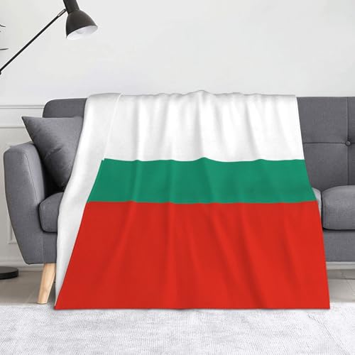 Ninainaid Decke mit bulgarischer Flagge, weich und leicht, plüschig und flauschig, luxuriös und bequem, Herbstdecke, Heimdekorationsgeschenk. von Ninainaid