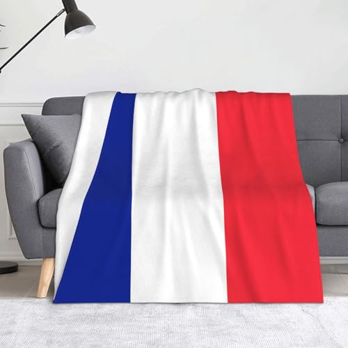 Ninainaid Decke mit französischer Flagge, weich und leicht, plüschig und flauschig, luxuriös und bequem, Herbstdecke, Heimdekorationsgeschenk. Ninainaid Decke mit französischer Flagge, weich und leicht, plüschig und flauschig, luxuriös und bequem, Herbstdecke, Heimdekorationsgeschenk. von Ninainaid