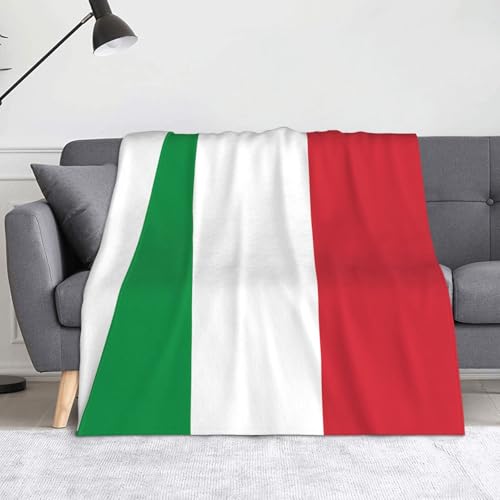 Ninainaid Decke mit italienischer Flagge, weich und leicht, plüschig und flauschig, luxuriös und bequem, Herbstdecke, Heimdekorationsgeschenk. von Ninainaid