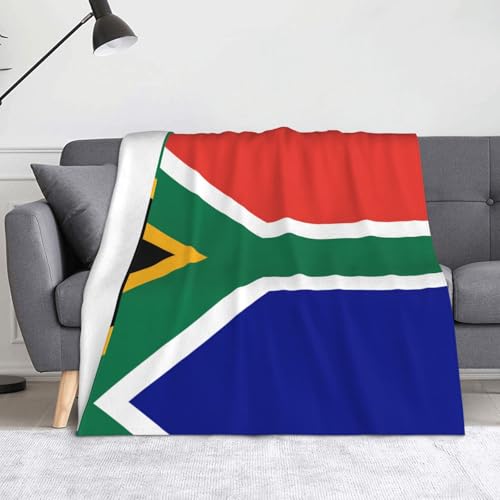 Ninainaid Decke mit südafrikanischer Flagge, weich und leicht, plüschig und flauschig, luxuriös und bequem, Herbstdecke, Heimdekorationsgeschenk. von Ninainaid