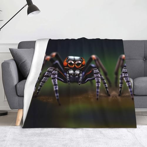 Ninainaid Decke mit tropischem Regenwaldspinnen, weich und leicht, plüschig und flauschig, luxuriös und bequem, Herbstdecke, Heimdekorationsgeschenk. von Ninainaid