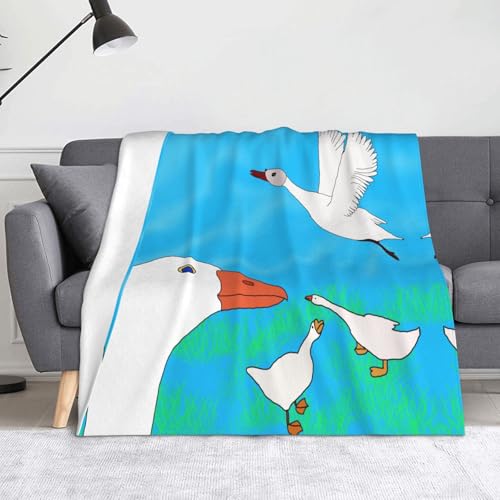 Ninainaid Happy White Goose Printing Blanket Soft and light, plush and fluffy, luxurious and comfortable, autumn blanket, home decoration gift. Ninainaid Happy White Goose Printing Blanket Soft and light, plush and fluffy, luxurious and comfortable, autumn blanket, home decoration gift. von Ninainaid
