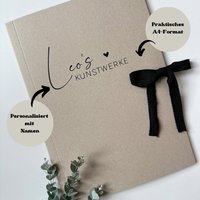 Personalisierter Sammelmappe Für Kunstwerke I Geschenkidee Kindergeburtstag von hejlittlefam