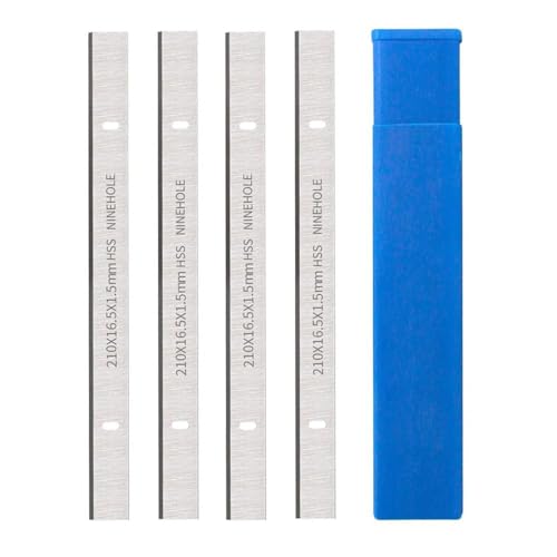 Ninehole 4 Stück HSS Hobelmesser 210mm, 210mm Hobelmesserblätter Passend Für Hobelmaschine Holzbearbeitungsmaschinen, 210 x 16,5 x 1,5mm Ninehole 4 Stück HSS Hobelmesser 210mm, 210mm Hobelmesserblätter Passend Für Hobelmaschine Holzbearbeitungsmaschinen, 210 x 16,5 x 1,5mm von Ninehole