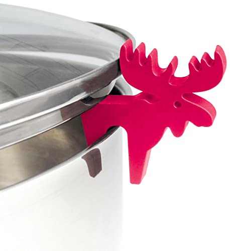 Topfdeckelhalter Elch rot aus Silikon I Zubehör für Kochtopf, Pfannen-Deckel und Kochgeschirr I Kleine, Lustige, Bunte Küchenhelfer I Topfwächter Igel I Farbe rot Topfdeckelhalter Elch rot aus Silikon I Zubehör für Kochtopf, Pfannen-Deckel und Kochgeschirr I Kleine, Lustige, Bunte Küchenhelfer I Topfwächter Igel I Farbe rot von Ninelives