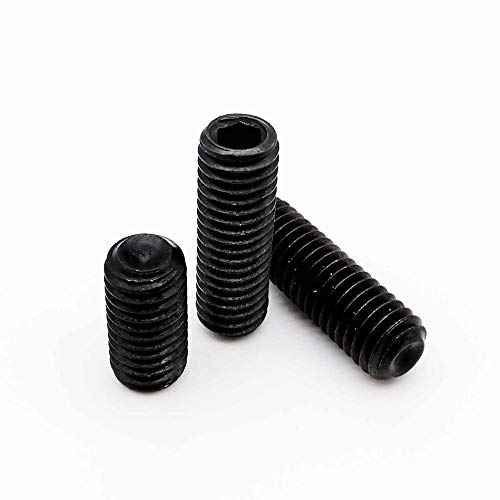 50 Stück M2 M2,5 M3 M3,5 M4 M5 M6 / 304 Edelstahl schwarz Klasse 12,9 Sechskant Innensechskant Innensechskant Punkt Madenschraube Stellschraube-M3.5_16mm_Stahl der Klasse 12,9 von Ningvong
