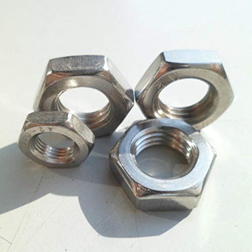 Edelstahl 304, sechseckige dünne Zähne dünne Muttern, Muttern-M11 * 1 * 5 mm von Ningvong