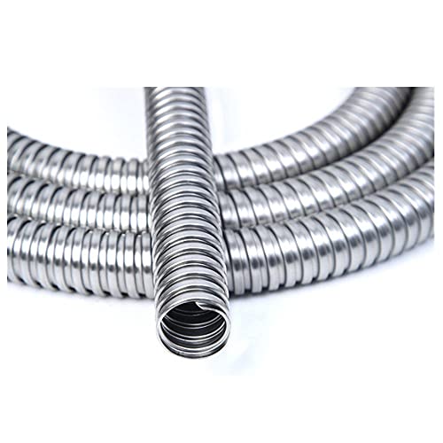 Edelstahl-Metallschlauch, gewelltes Einfädelrohr, Drahtgehäuse, Drahtschutzrohr-6mm * 1m. von Ningvong
