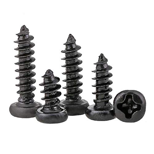 M1.4M1.7M2.3M2.6M3 schwarze Rundkopfschrauben, Kreuzschlitzschrauben, mikroelektronische Schrauben-M2,3 * 10 (500 Tabletten) von Ningvong