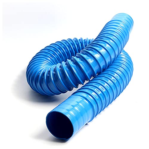 PVC-Blau-Lüftungsrohr, Gummi, Kunststoffbalg, Industrieschlauch, Abgas-Teleskopröhre-140mm * 1m. von Ningvong