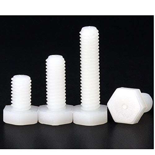 Sechskant-Nylonschraube mit Kunststoffschraube Sechskant-Nylonschraube mit Kunststoffschraube-M6 * 45 (50 Stück) von Ningvong