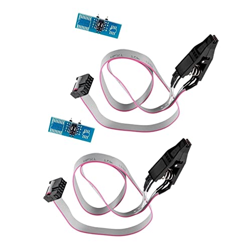 Niniang 2 x SOIC8 SOP8 Flash Chip IC Test Clips Socket Adapter Programmierer BIOS / 24/25/93 von Niniang