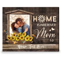 Home Is Where Mom Is | Sonnenblumen Dekor Personalisierte Geschenke Muttertagsgeschenk Mutter Tochter Geschenk Schritt Mama Benutzerdefinierte Home Is Where Mom Is | Sonnenblumen Dekor Personalisierte Geschenke Muttertagsgeschenk Mutter Tochter Geschenk Schritt Mama Benutzerdefinierte von NininnniStore