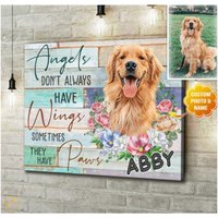 Trauerfall Geschenk Haustier Erinnerung Personalisiert Leinwand Anteilnahme Personalisiertes Hund Verlust Geschenke von NininnniStore