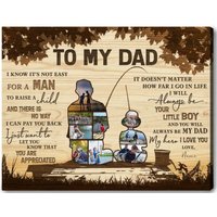 Wandkunst Aus Holz | Dad Fishing Geschenk| Papa Und Tochter Personalisierte Leinwand Foto Geschenk Vatertag Leinwanddruck Geschenke Für von NininnniStore