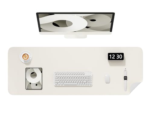 Niniubye Schreibtischunterlage, 121,9 x 43,2 cm, PU-Leder, rutschfeste Schreibtischunterlage, großes Mauspad für Desktop, wasserdichte Laptop-Computer-Schreibunterlage für Büro, Zuhause, Arbeit von Niniubye