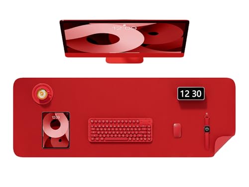 Niniubye Schreibtischunterlage, 121,9 x 43,2 cm, PU-Leder, rutschfeste Schreibtischunterlage, großes Mauspad für Desktop, wasserdichte Laptop-Computer-Schreibunterlage für Büro, Zuhause, Arbeit von Niniubye