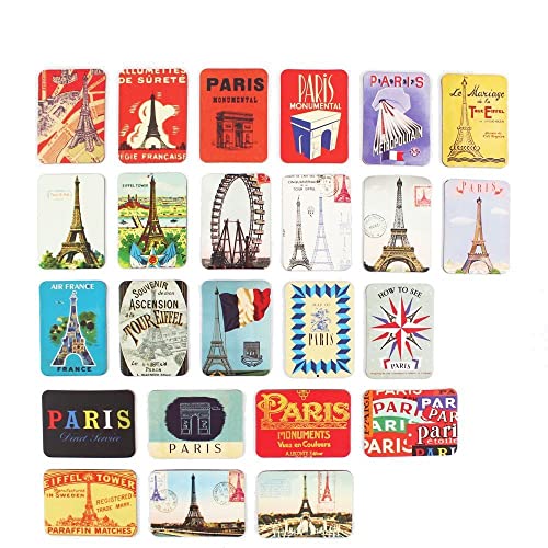 Kühlschrankmagnete Set von 24 Paris Eiffelturm Souvenirs Magnet Kühlschrankmagnet Heimdekoration Zubehör Kunst Paste Handwerk von Ninja souvenirs