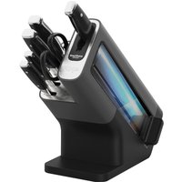 NINJA Messerblock "Ninja StaySharp Messerblock mit integriertem Schleifer K32006EU" 7 Stk. rostfreier deutscher Edelstahl, Präzisionsklingen, integr. Schleifer von Ninja