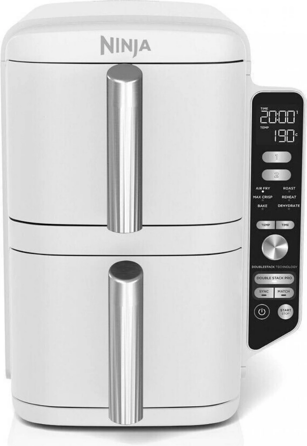 Ninja Doppel Heißluftfritteuse Doppelfritteuse Heißluftfritteuse Xl Grau B-Ware Ninja Doppel Heißluftfritteuse Doppelfritteuse Heißluftfritteuse Xl Grau B-Ware von Ninja