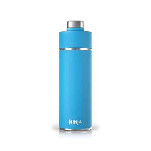 Ninja Thirsti Wasserflasche, Thermobecher to go, 700ml, auslaufsicherer Deckel, für kohlensäurehaltige, heiße & kalte Getränke, dreifach isolierter Travel Mug, Edelstahl, Tropenblau, DW2401EUUKGY Ninja Thirsti Wasserflasche, Thermobecher to go, 700ml, auslaufsicherer Deckel, für kohlensäurehaltige, heiße & kalte Getränke, dreifach isolierter Travel Mug, Edelstahl, Tropenblau, DW2401EUUKGY von Ninja