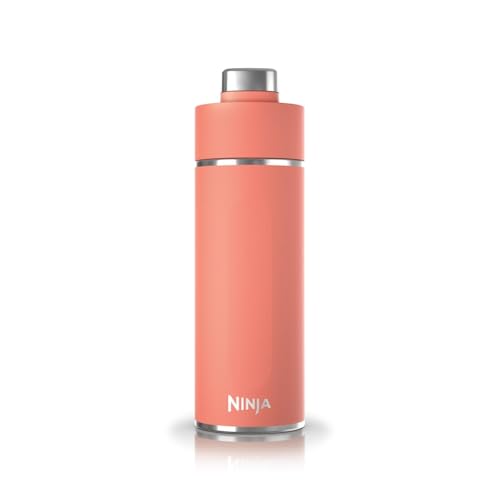 Ninja Thirsti Wasserflasche, Thermobecher to go, 700ml, auslaufsicherer Deckel, für kohlensäurehaltige, heiße & kalte Getränke, dreifach isolierter Travel Mug, Edelstahlflasche, Koralle, DW2401EUUKPE Ninja Thirsti Wasserflasche, Thermobecher to go, 700ml, auslaufsicherer Deckel, für kohlensäurehaltige, heiße & kalte Getränke, dreifach isolierter Travel Mug, Edelstahlflasche, Koralle, DW2401EUUKPE von Ninja