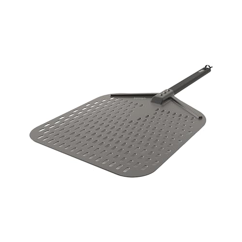 Ninja Woodfire Pizzaschieber OO101UK, leichter perforierter Pizzaschieber, rostbeständiger Pizzaschieber für 30,5 cm große Pizzas, XSKOOVPZPLEUK, Schwarz, Woodfire Outdoor Ofen von Ninja
