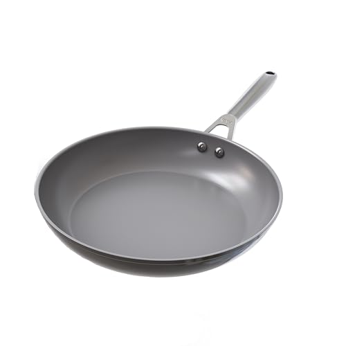 Ninja ZEROSTICK Ceramic Pro 32 cm Bratpfanne, kratzfest, PTFE-frei, alle Herdarten kompatibel, schwarz, CW30032UK von Ninja