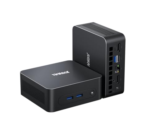 Ninkear Mini PC N100, Mini Computer mit USB-C, 16GB DDR4 RAM 512GB M.2 SSD Mini Gaming PC, 4K-Doppeldisplay, W-11 HDMI 2.0, USB 3.0/WiFi 6/BT 5.2, Geeignet für Büro Heim Unterhaltung, Lernen von Ninkear