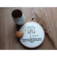 stickrahmen-Während Andere Kinder Laufen Lernen, Lernst Du Mit Engeln Zu Fliegen-Andenken/Erinnerung Fehlgeburtsternenkindandenkengeschenk von NinoMioDesign