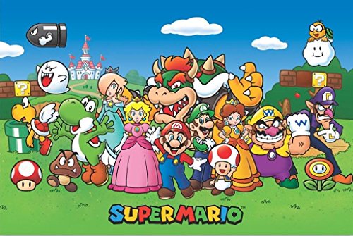 Nintendo Close Up Super Mario Poster Charaktere (91,5 cm x 61 cm) von Nintendo