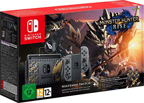 Nintendo Monster Hunter Rise Edition console de jeux portables 15,8 cm (6.2") Wifi Noir, Gris von Nintendo