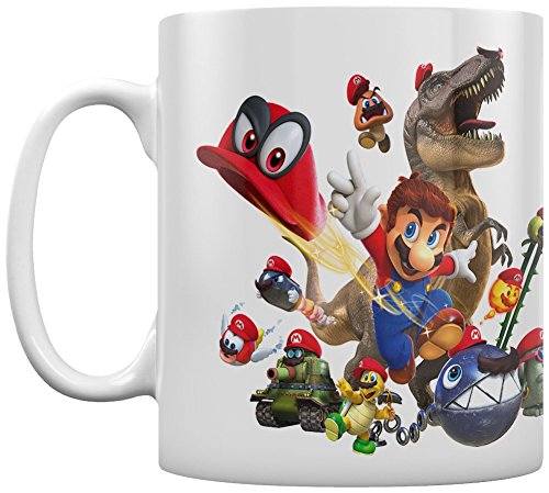 Nintendo Super Mario Odyssey Cap Montage Coffee Mug Kaffeetassen, Keramik, Mehrfarbig, 7.9 x 11 x 9.3 cm von Pyramid International