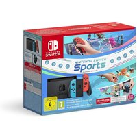 Nintendo Switch rot/blau + Switch Sport + 12 Monate Nintendo Switch Online Mitgliedschaft von Nintendo