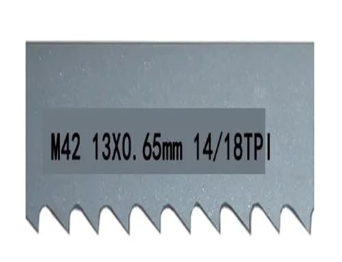 1/2/3/4/5 Stück tragbare Bandsägeblätter 1140 Bandsägeblatt M42 Bimetall-Metallschneiden 13 0,65 mm 14/18 TPI(Length 1140mm 3pcs) von Nintens