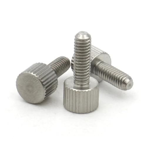 1/2/5 Stück M2 .5 M3 M4 M5 M6 M8 304 Edelstahl Rändelkopf Daumenschraube Maschinenwerkzeug Runde Einstellhandschraube(30mm,M5 (2pcs)) von Nintens